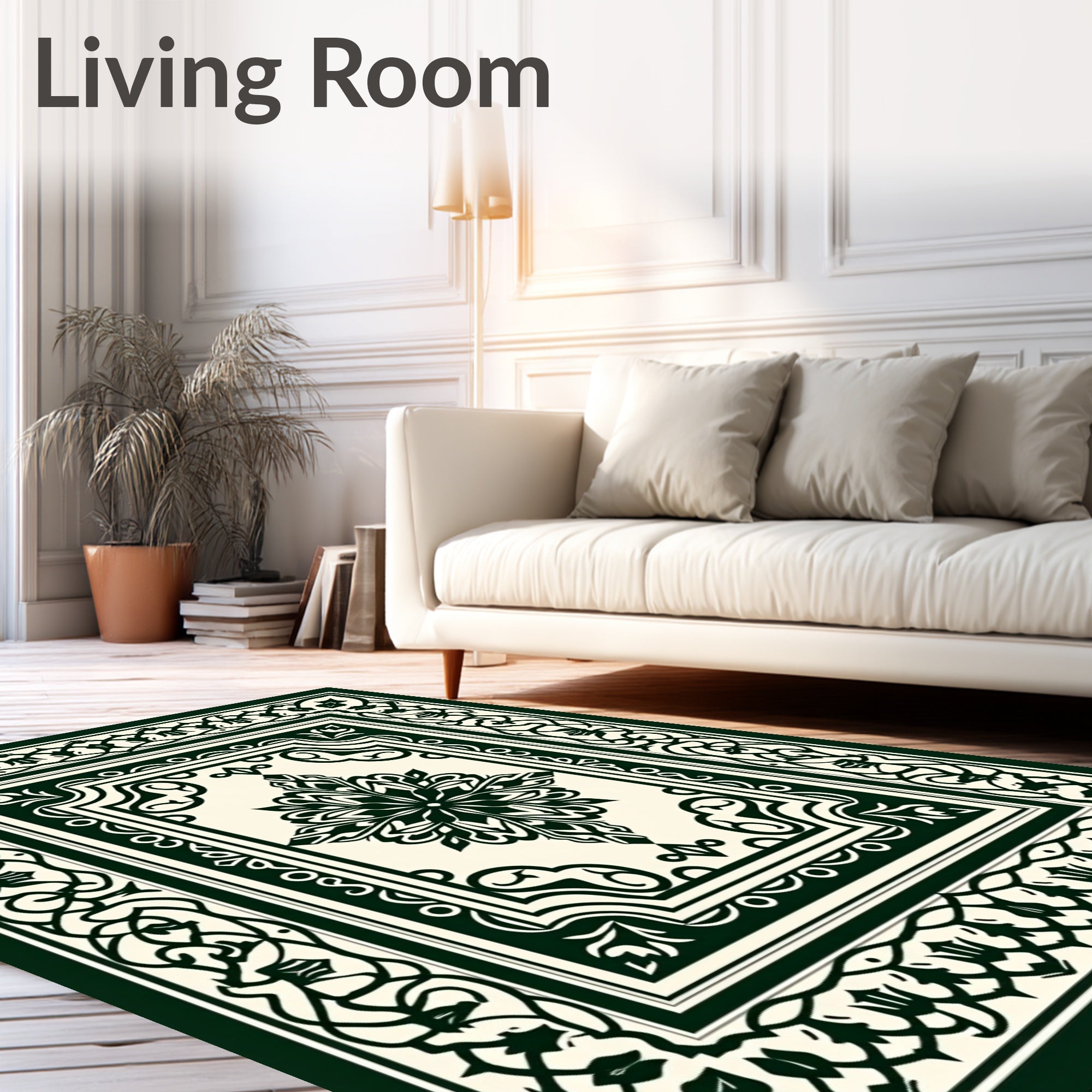 Traditional Elaborate Floral Medallion Rug