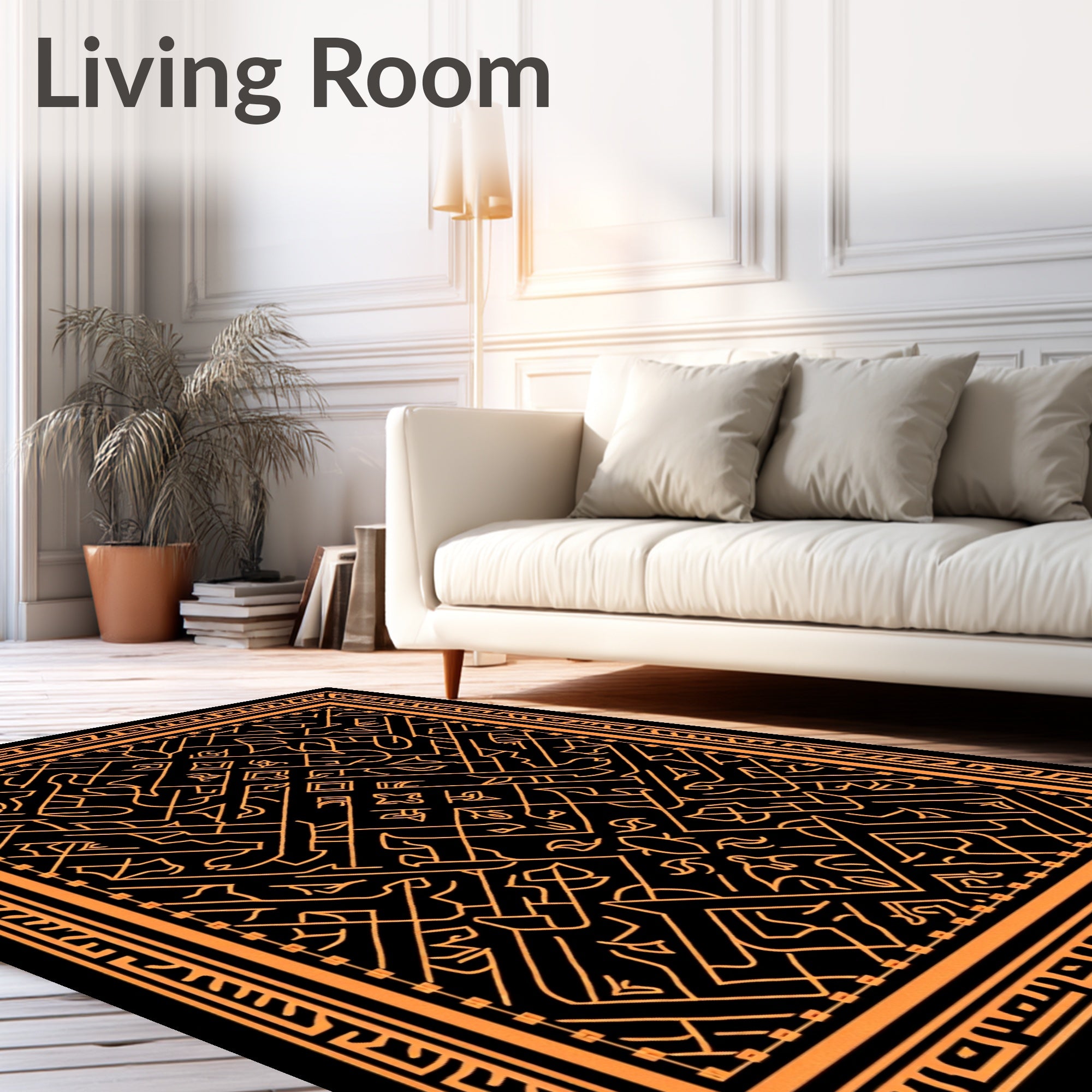 Intricate Geometric Design Rug