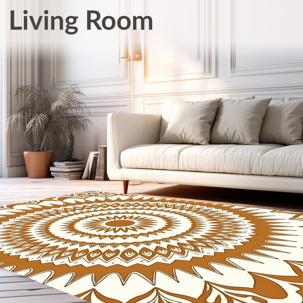 Circular Symmetrical Pattern Rug