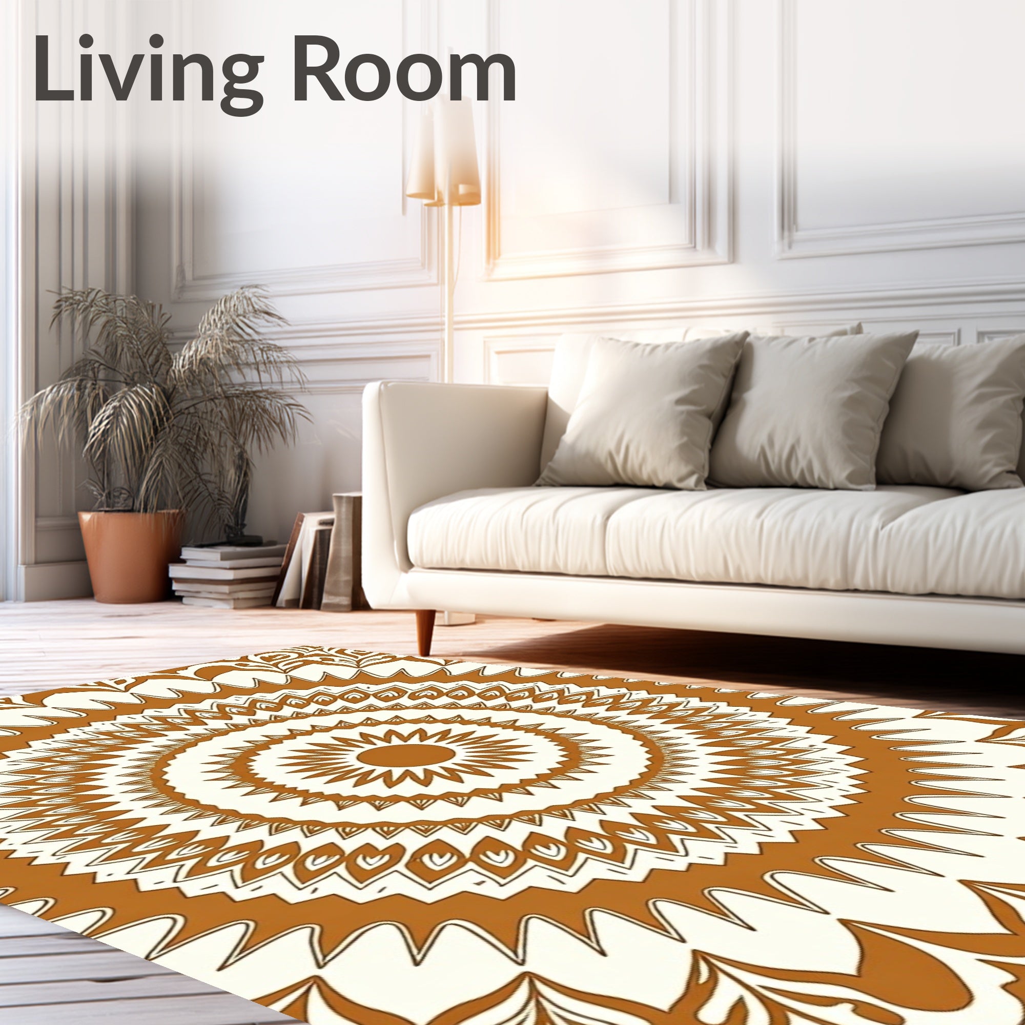 Circular Symmetrical Pattern Rug