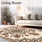 Ornate Floral Medallion Pattern Rug
