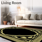 Golden Floral Archway Pattern Rug