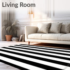 Bold Vertical Stripe Design Rug