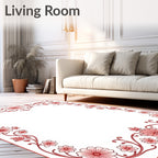 Elegant Floral Vine Pattern Rug