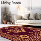 Ornate Floral Geometric Motif Rug