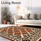 Traditional Geometric Floral Inspired Rug