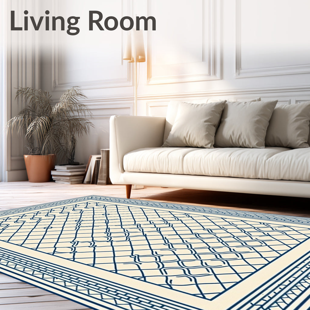 Classic Chain Link Pattern Rug