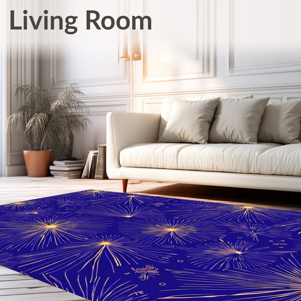 Exploding Starburst Pattern Rug