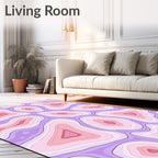 Abstract Organic Contour Pattern Rug