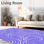 Vivid Swirls Abstract Pattern Rug