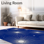 Starburst Celestial Patterned Rug