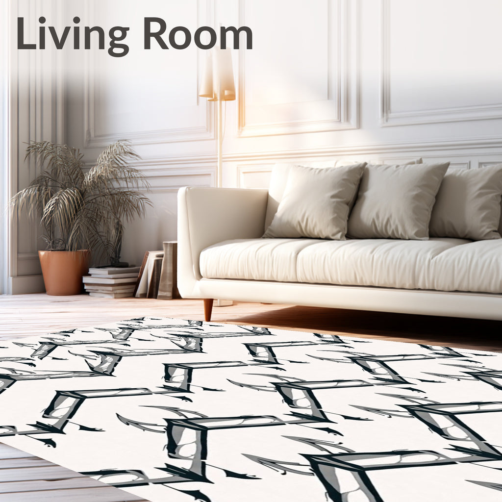 Abstract Chevron Pattern Rug