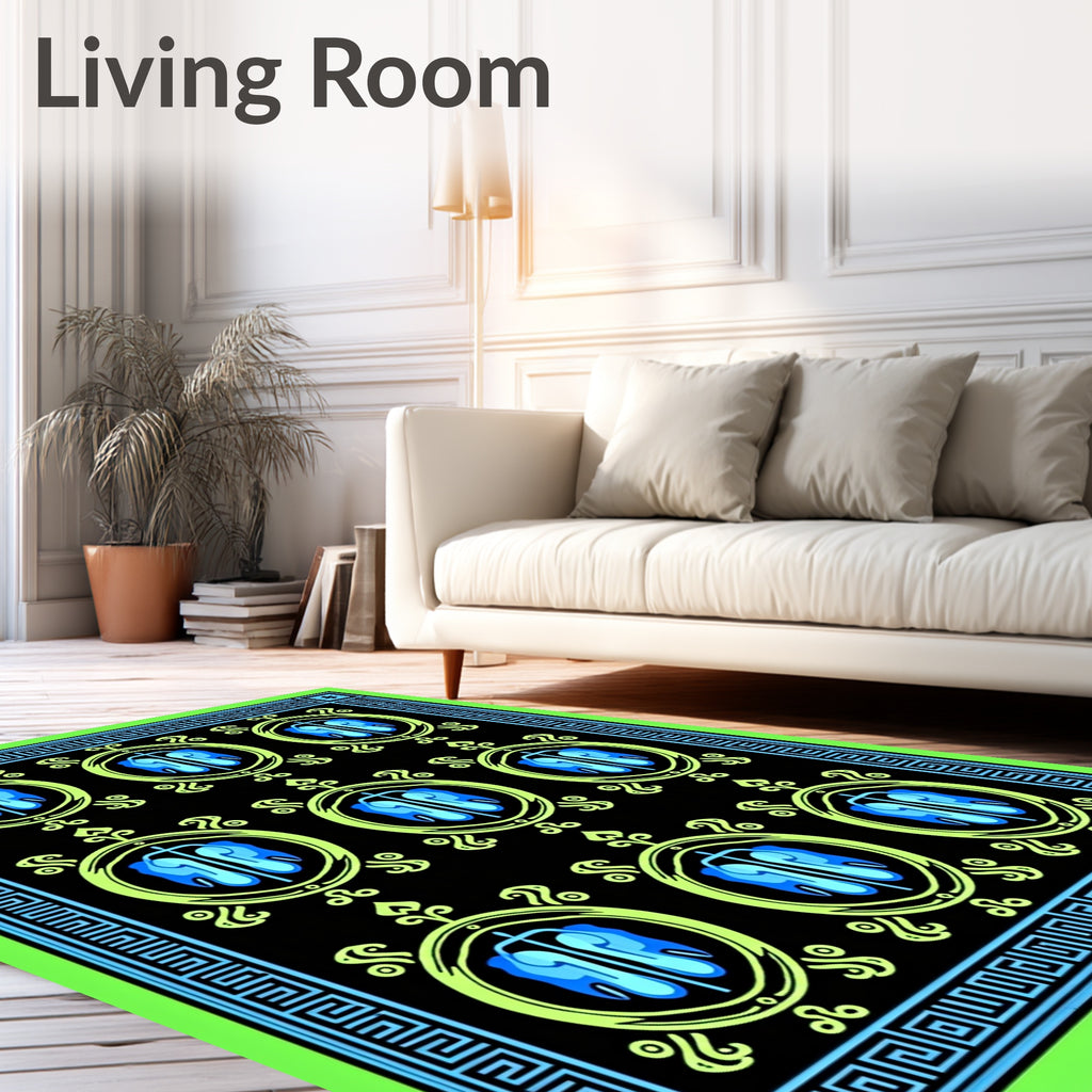 Circular Medallion Pattern Rug