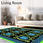 Circular Medallion Pattern Rug