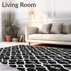 Monochromatic Lattice Pattern Rug