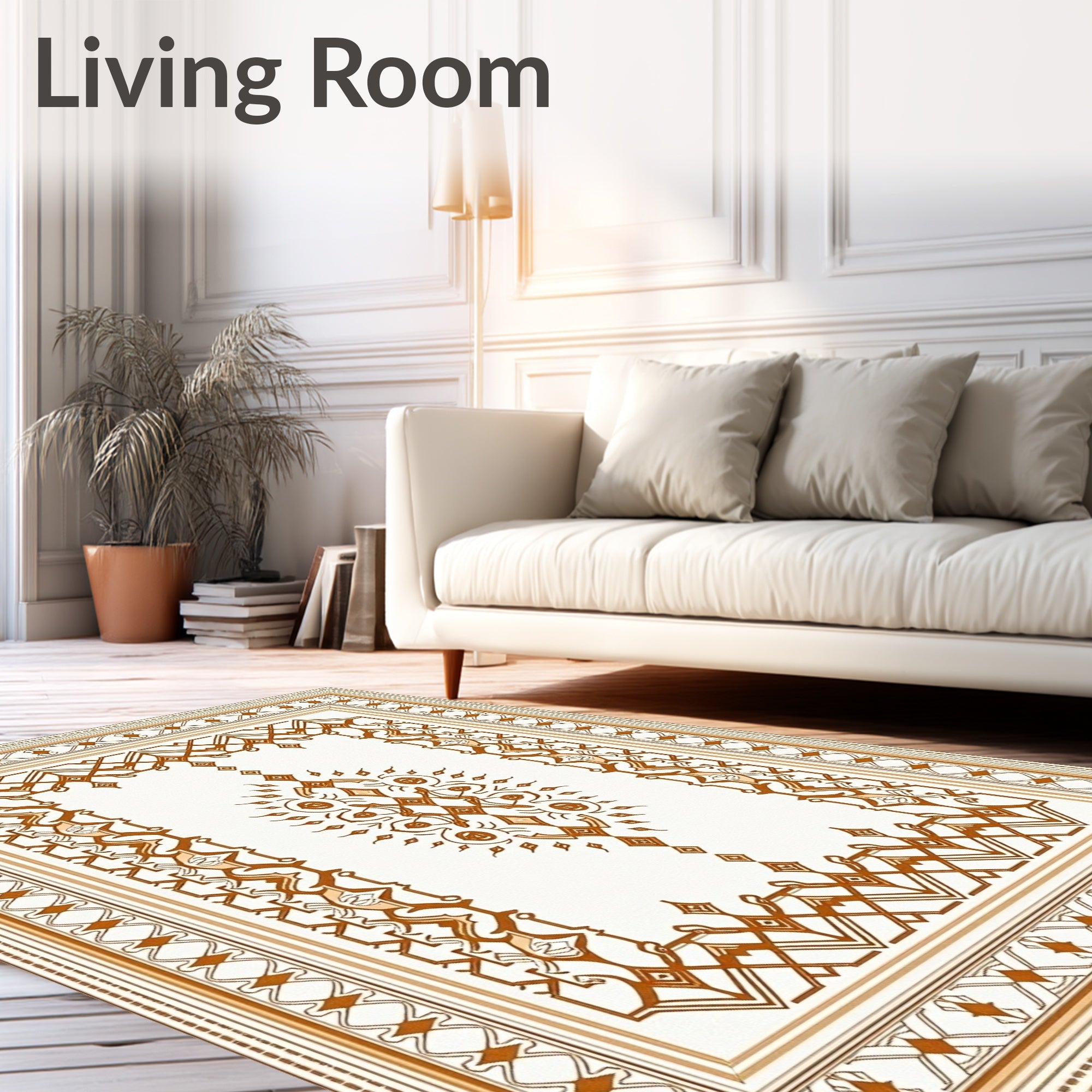 Elegant Intricate Geometric Print Rug