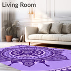 Circular Intricate Mandala Pattern Rug