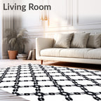 Monochromatic Lattice Geometric Abstract Rug