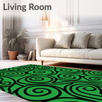 Bold Swirl Pattern Design Rug