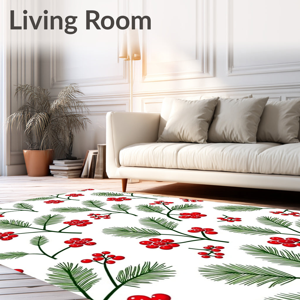 Christmas Spruce Berry Botanical Rug