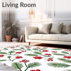 Christmas Spruce Berry Botanical Rug