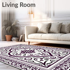 Ornate Floral Mandala Design Rug