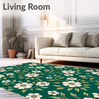 Elegant Floral Vine Pattern Rug