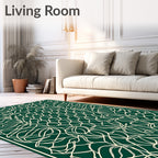 Intricate Floral Scrollwork Pattern Rug
