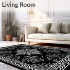 Elegant Filigree Mandala Pattern Rug