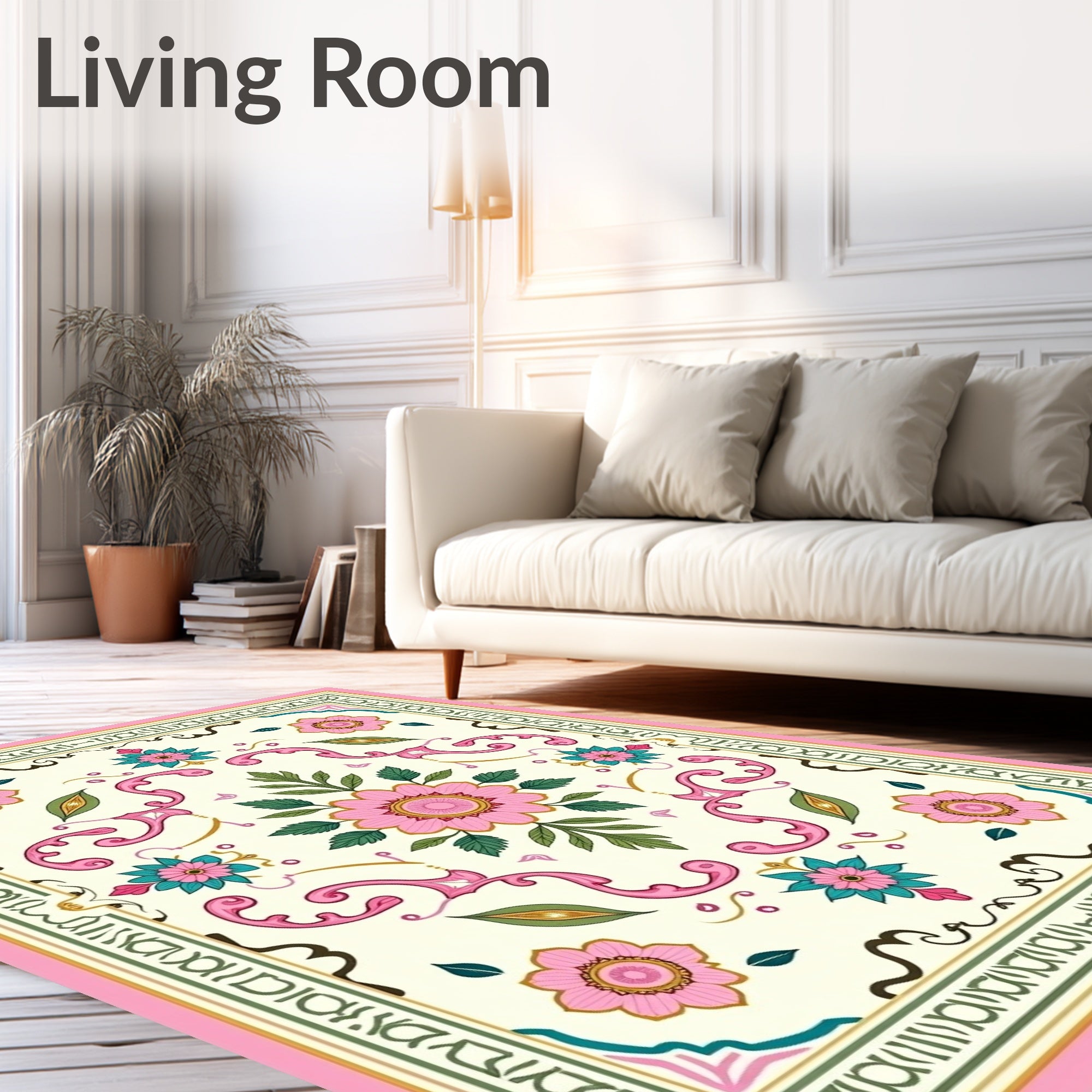 Floral Medallion Delightful Pattern Rug
