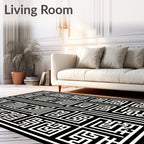 Geometric Maze Modern Pattern Rug