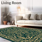 Grand Ornate Floral Botanical Pattern Rug
