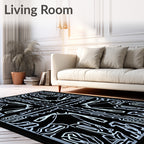Abstract Geometric Symmetry Design Rug