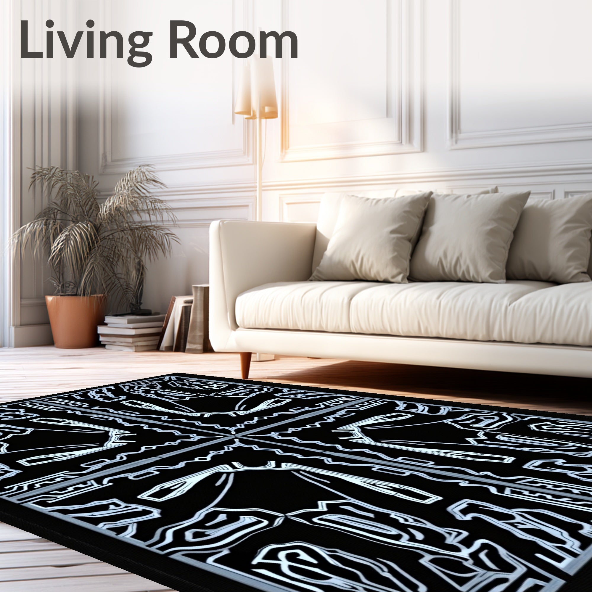Abstract Geometric Symmetry Design Rug