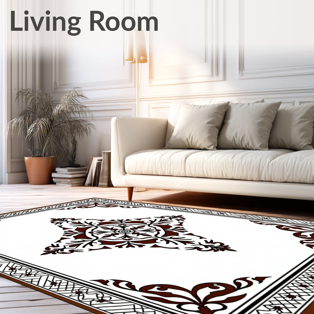 Ornate Corner Central Medallion Rug