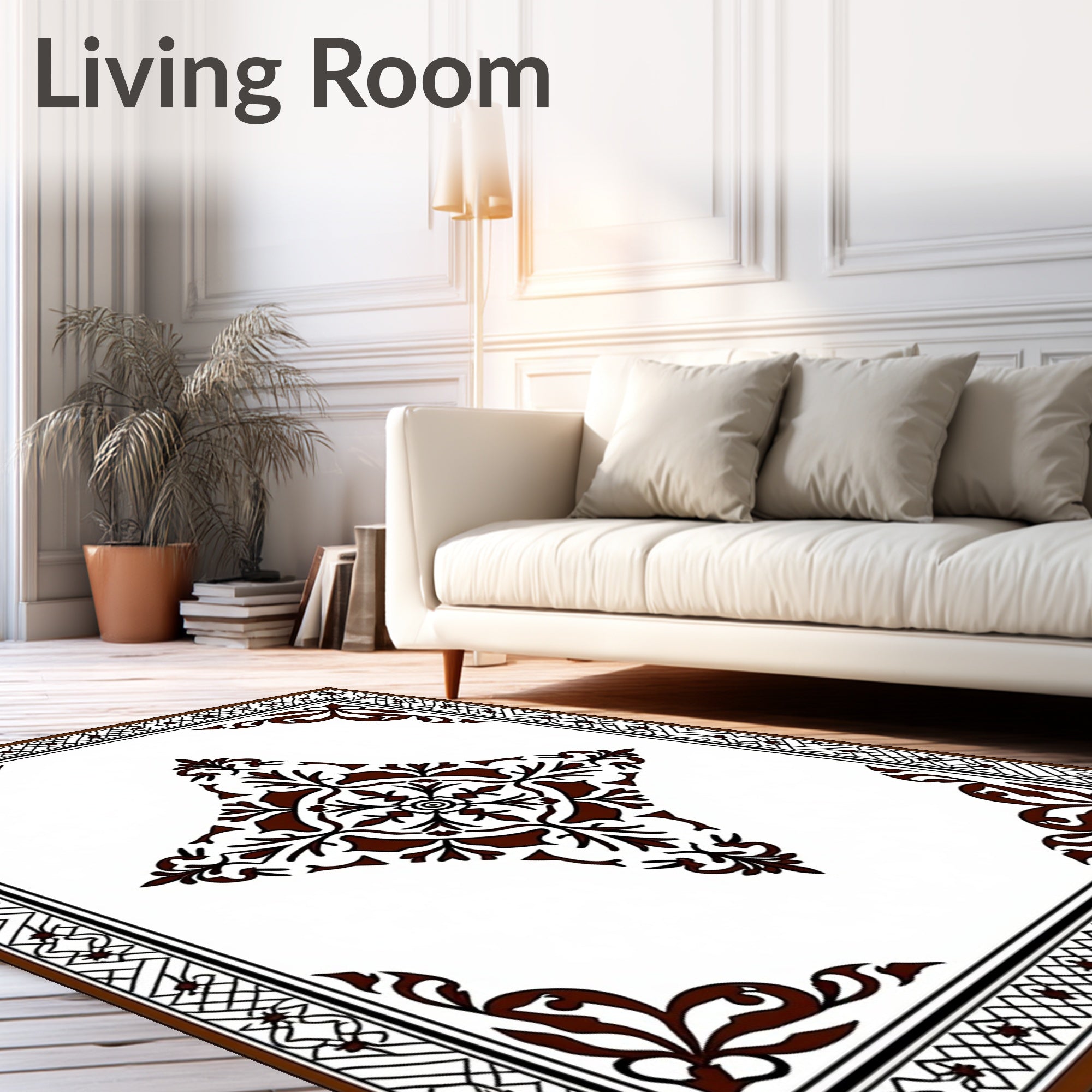 Ornate Corner Central Medallion Rug