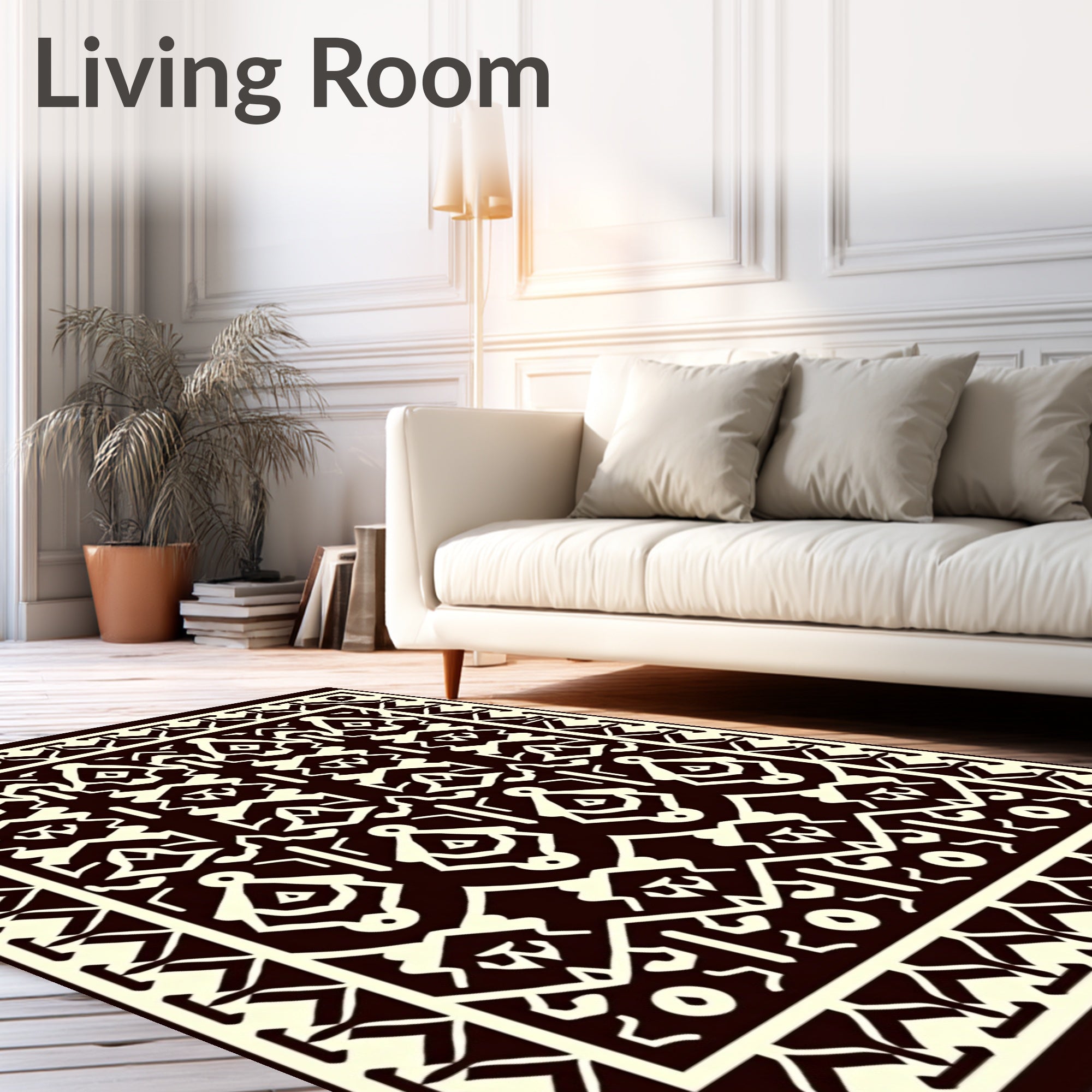 Intricate Geometric Pattern Rug