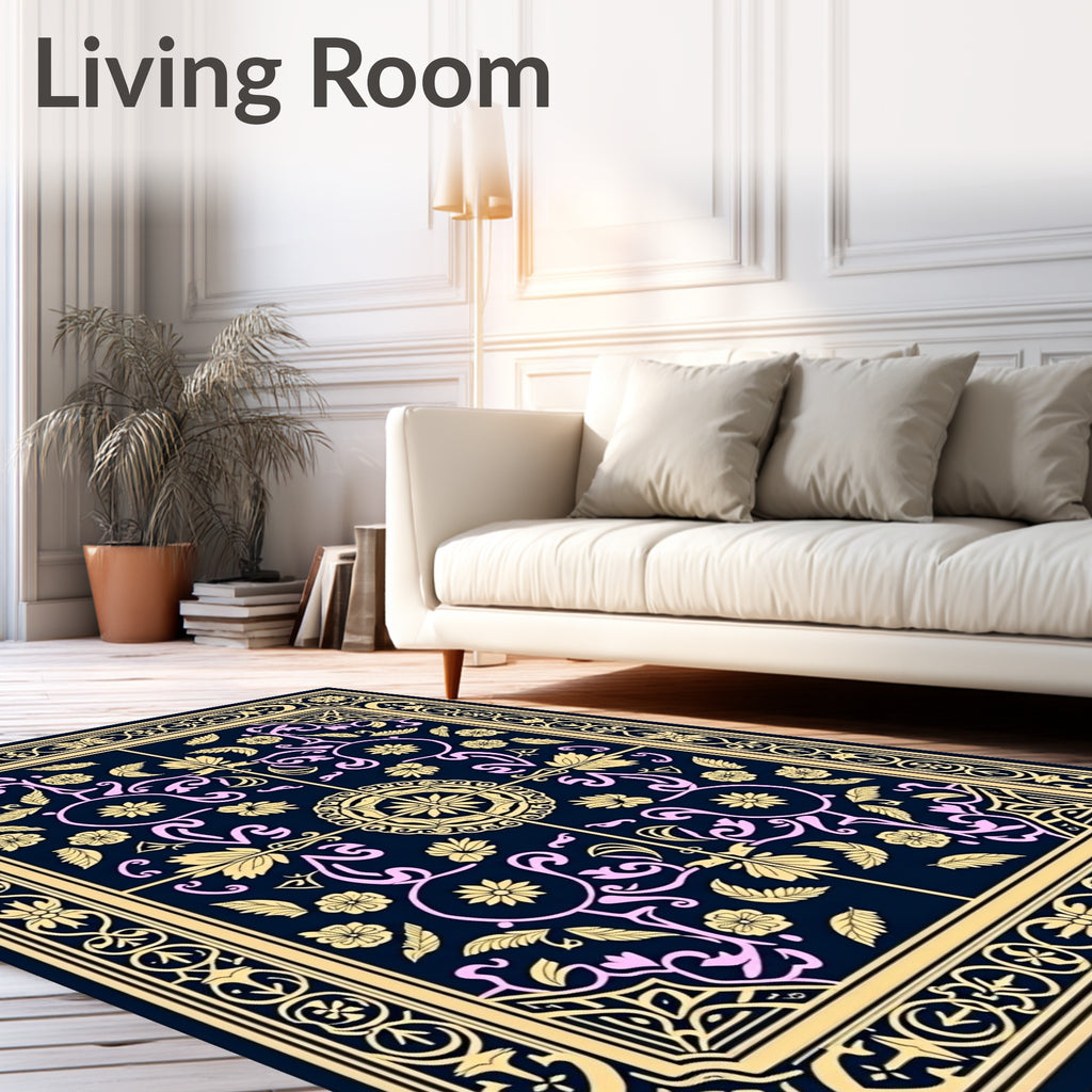 Royal Floral Elegant Pattern Design Rug