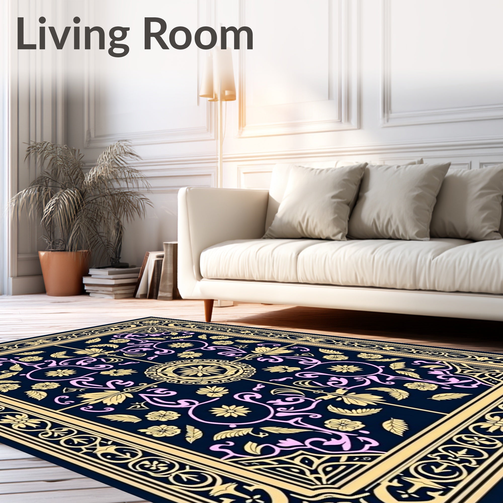 Royal Floral Elegant Pattern Design Rug