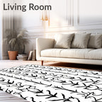 Bold Geometric Animal Inspired Pattern Rug