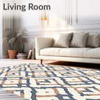 Classic Quatrefoil Inspired Geometric Pattern Rug
