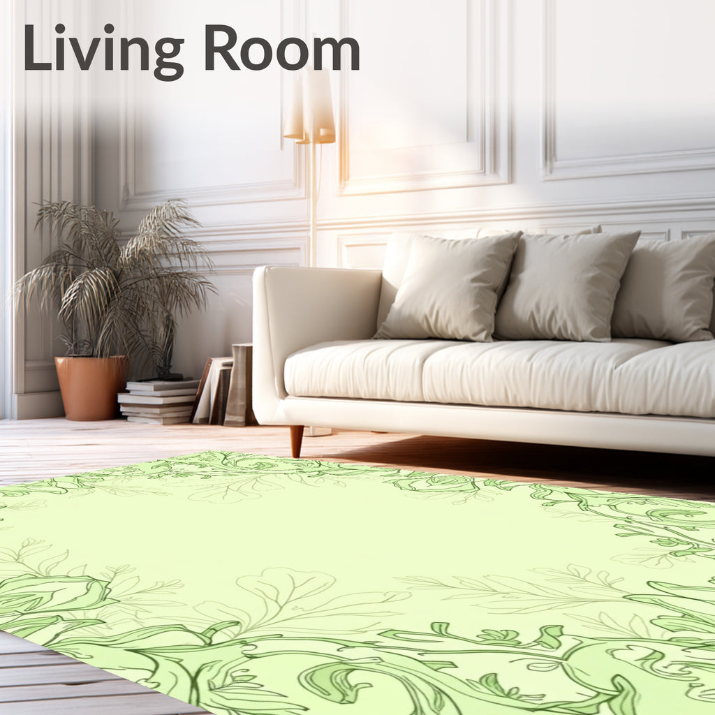 Ornate Vine Botanical Graphic Rug