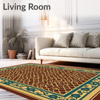 Intricate Lattice Border Design Rug