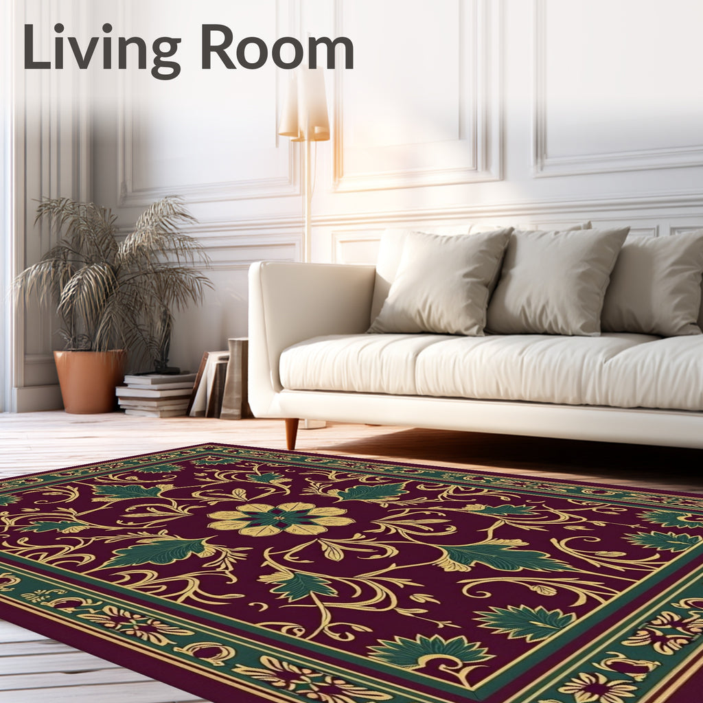 Vinery Floral Patterned Regal Rug