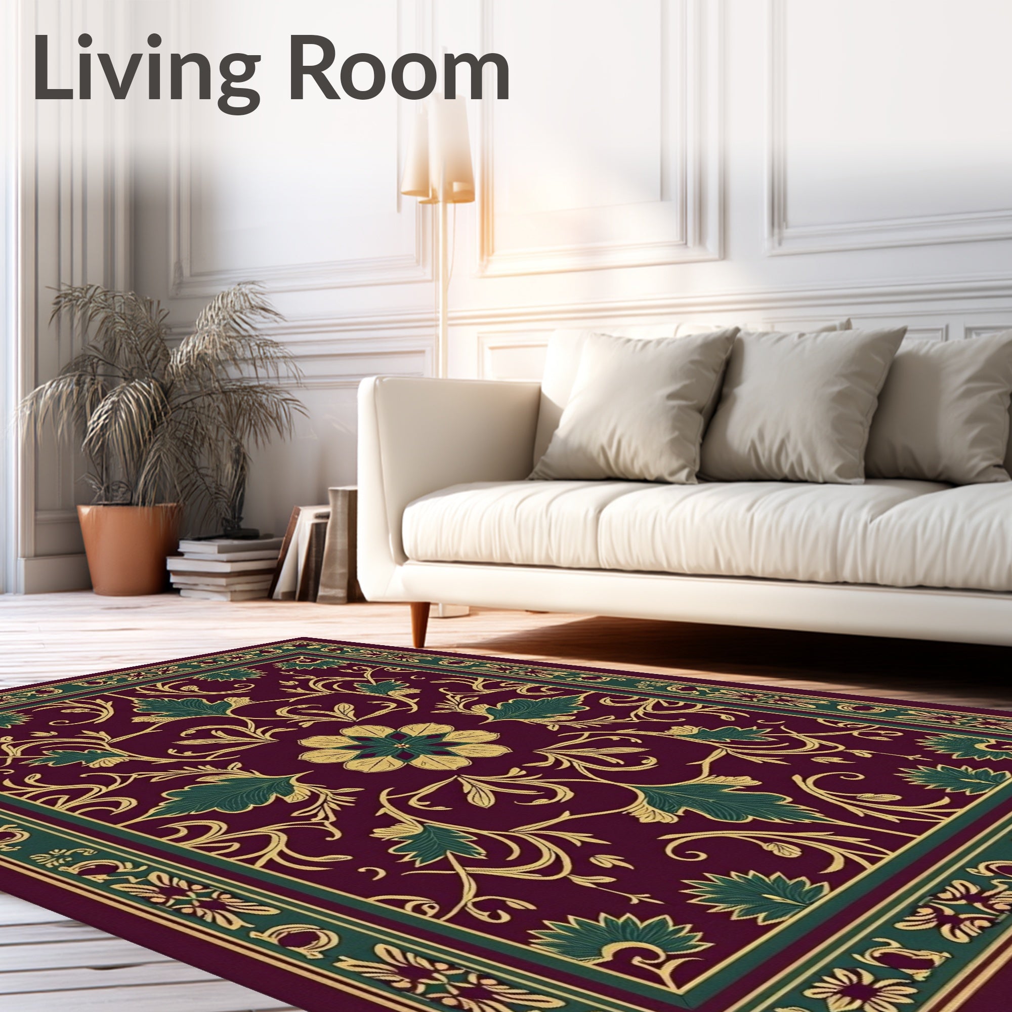 Vinery Floral Patterned Regal Rug