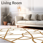 Geometric Arched Diamond Pattern Rug