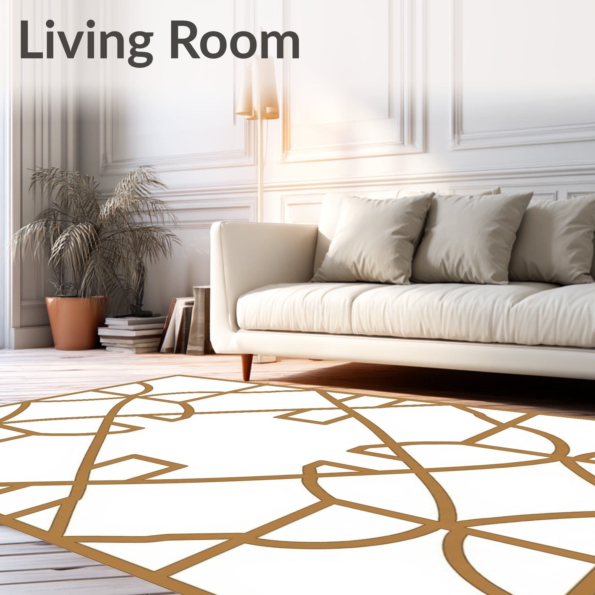 Geometric Arched Diamond Pattern Rug
