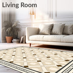 Geometric Diamond Patterned Rug