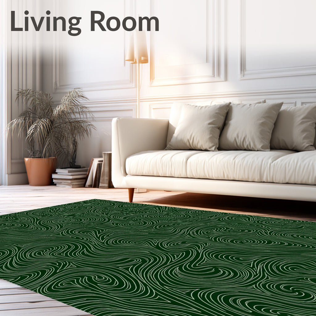 Abstract Swirl Pattern Rug