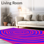 Vibrant Swirl Patterned Design Rug